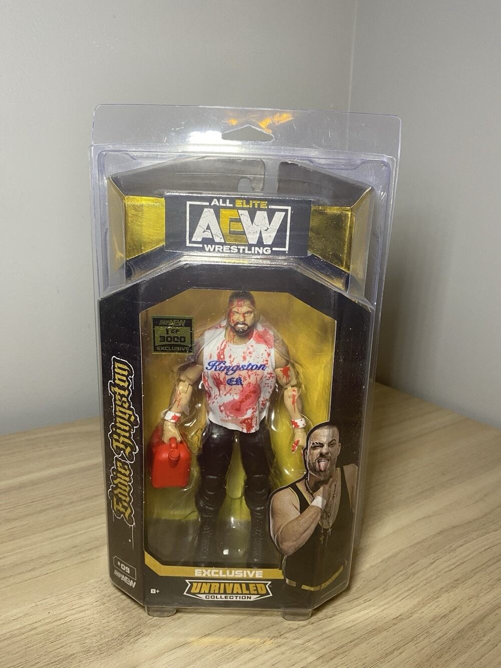 Eddie Kingston Gas Can AEW Exclusive Chase Rare Figure 1/3000 New/Sealed